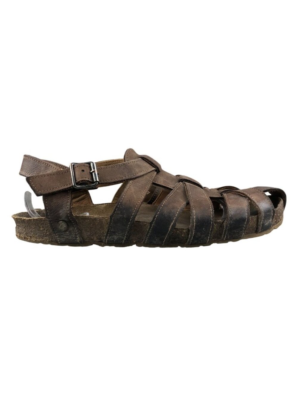 Haflinger Women's Size 40 (US 9) Paula Brown Leather Fisherman Sandals FAIR